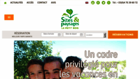 What Campinglepetitbois.fr website looked like in 2017 (6 years ago)