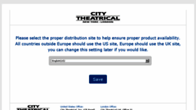What Citytheatrical.com website looked like in 2017 (6 years ago)