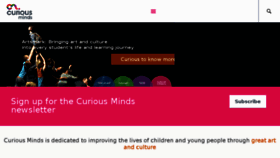 What Curiousminds.org.uk website looked like in 2017 (6 years ago)