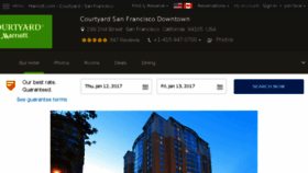 What Courtyardsanfrancisco.com website looked like in 2017 (6 years ago)