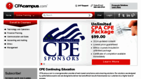 What Cpacampus.com website looked like in 2017 (6 years ago)
