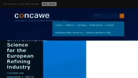 What Concawe.eu website looked like in 2017 (6 years ago)
