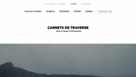 What Carnets-de-traverse.com website looked like in 2017 (6 years ago)