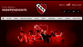 What Clubaindependiente.com.ar website looked like in 2017 (8 years ago)