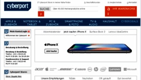 What Cyberport.at website looked like in 2017 (7 years ago)