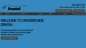 What Crossroadsdentaldallas.com website looked like in 2017 (8 years ago)