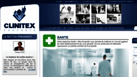 What Clinitex.fr website looked like in 2018 (6 years ago)