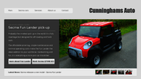 What Cunninghamsauto.com website looked like in 2018 (6 years ago)