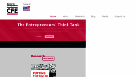 What Centreforentrepreneurs.org website looked like in 2018 (6 years ago)