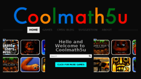 What Coolmath5u.com website looked like in 2018 (6 years ago)