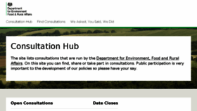 What Consult.defra.gov.uk website looked like in 2018 (6 years ago)