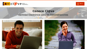 What Clave.gob.es website looked like in 2018 (6 years ago)