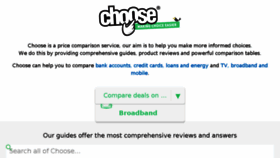 What Choose.co.uk website looked like in 2018 (6 years ago)