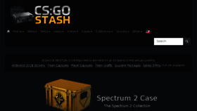 What Csgostash.com website looked like in 2018 (6 years ago)