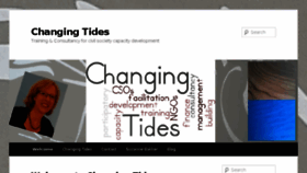 What Changingtides.eu website looked like in 2018 (6 years ago)