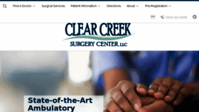 What Clearcreeksurgery.com website looked like in 2018 (6 years ago)