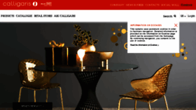 What Calligaris.it website looked like in 2018 (7 years ago)