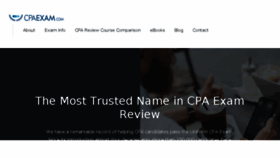 What Cpaexam.com website looked like in 2018 (6 years ago)
