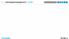 What Codigoespagueti.com website looked like in 2018 (6 years ago)