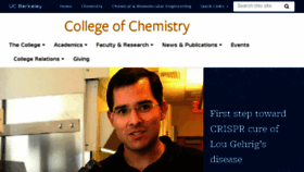 What Chemistry.berkeley.edu website looked like in 2018 (6 years ago)