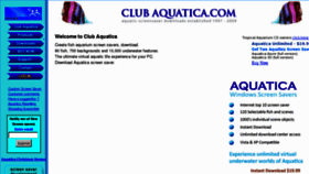 What Clubaquatica.com website looked like in 2011 (12 years ago)
