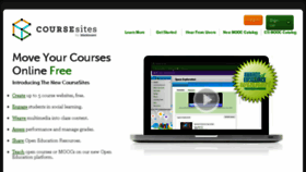 What Coursesites.com website looked like in 2018 (6 years ago)
