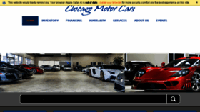 What Chicagomotorcars.com website looked like in 2018 (6 years ago)