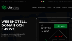 What Citysites.se website looked like in 2018 (6 years ago)