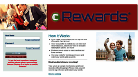 What Crewardscard.com website looked like in 2018 (6 years ago)