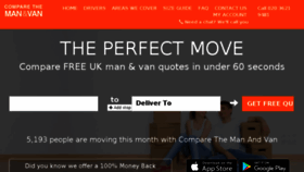 What Comparethemanandvan.co.uk website looked like in 2018 (6 years ago)