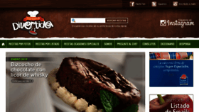 What Cocinadivertida.com website looked like in 2018 (6 years ago)
