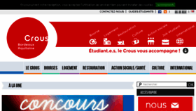 What Crous-bordeaux.fr website looked like in 2018 (6 years ago)