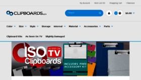 What Clipboards.com website looked like in 2018 (6 years ago)
