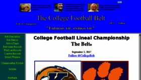 What Collegefootballbelt.com website looked like in 2018 (6 years ago)