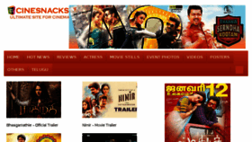 What Cinesnacks.net website looked like in 2018 (6 years ago)
