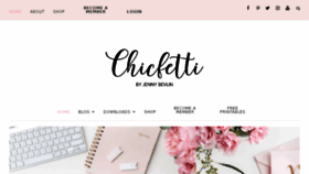 What Chicfetti.com website looked like in 2018 (6 years ago)