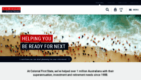 What Colonialfirststate.com.au website looked like in 2018 (6 years ago)