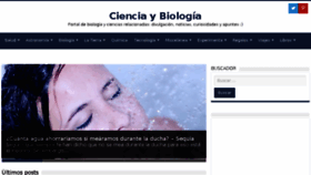 What Cienciaybiologia.com website looked like in 2018 (6 years ago)