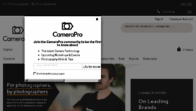 What Camerapro.com.au website looked like in 2018 (6 years ago)