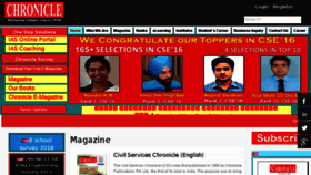What Chronicleindia.in website looked like in 2018 (6 years ago)