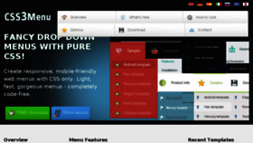 What Css3menu.com website looked like in 2018 (7 years ago)