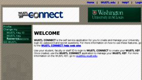 What Connect.wustl.edu website looked like in 2018 (6 years ago)