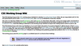 What Csswg.org website looked like in 2018 (6 years ago)
