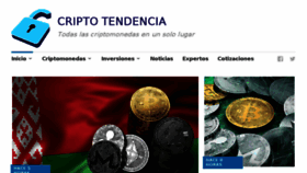 What Criptotendencia.com website looked like in 2018 (6 years ago)
