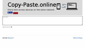 What Copy-paste.online website looked like in 2018 (6 years ago)