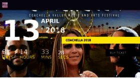 What Coachella-lineup.com website looked like in 2018 (6 years ago)