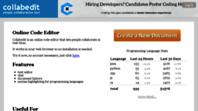 What Collabedit.com website looked like in 2018 (6 years ago)