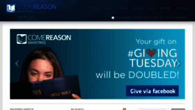 What Comereason.org website looked like in 2018 (8 years ago)