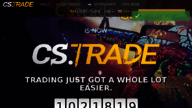 What Cs.trade website looked like in 2018 (6 years ago)