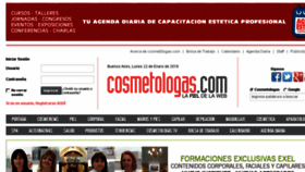 What Cosmetologas.com website looked like in 2018 (6 years ago)